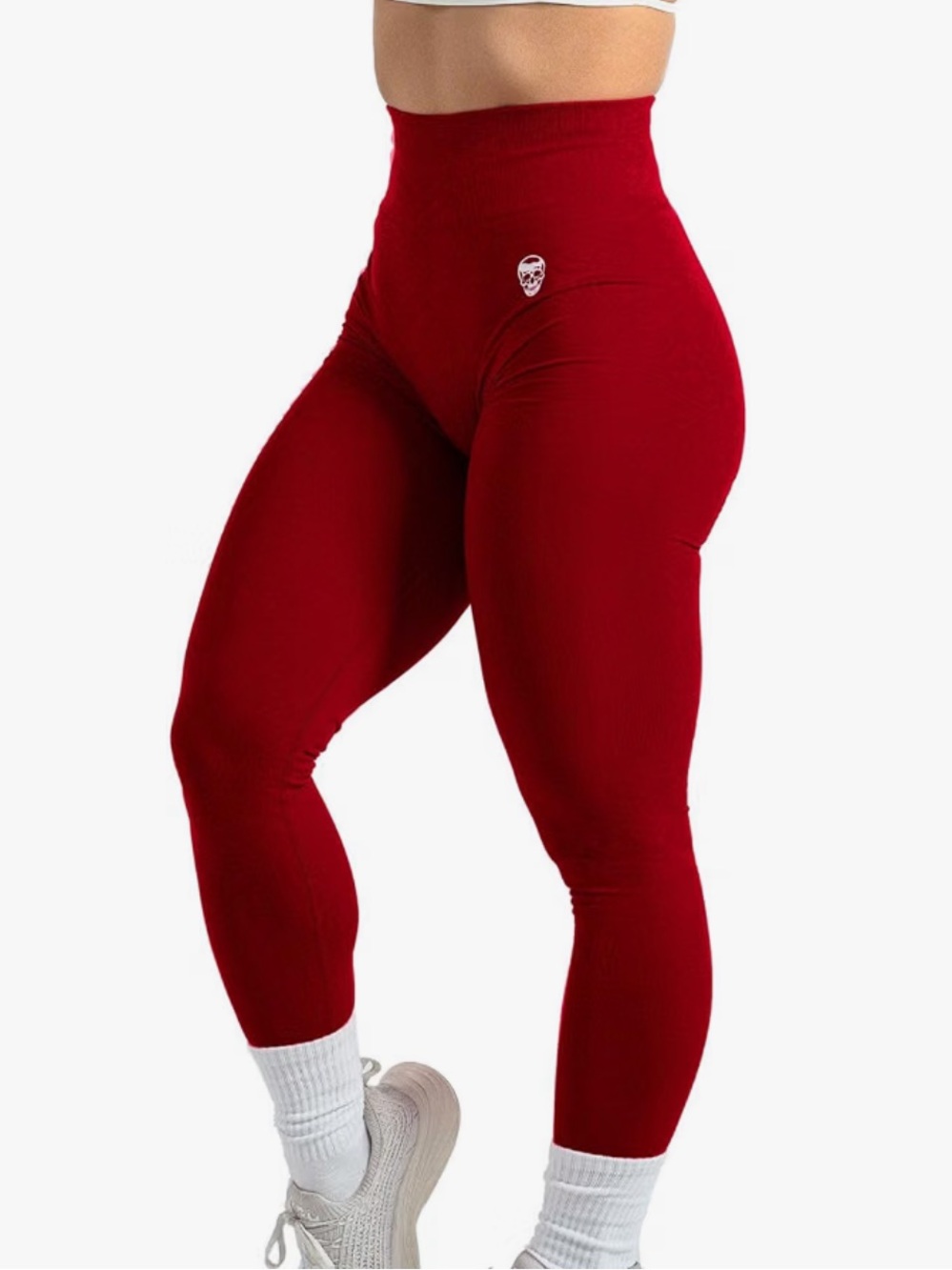 Gym Reaper High-Waist Red Seamless Leggings